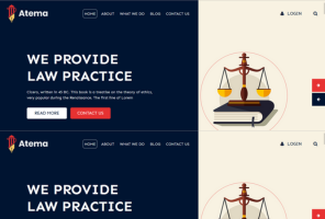 Lawyer Website (HTML Template)